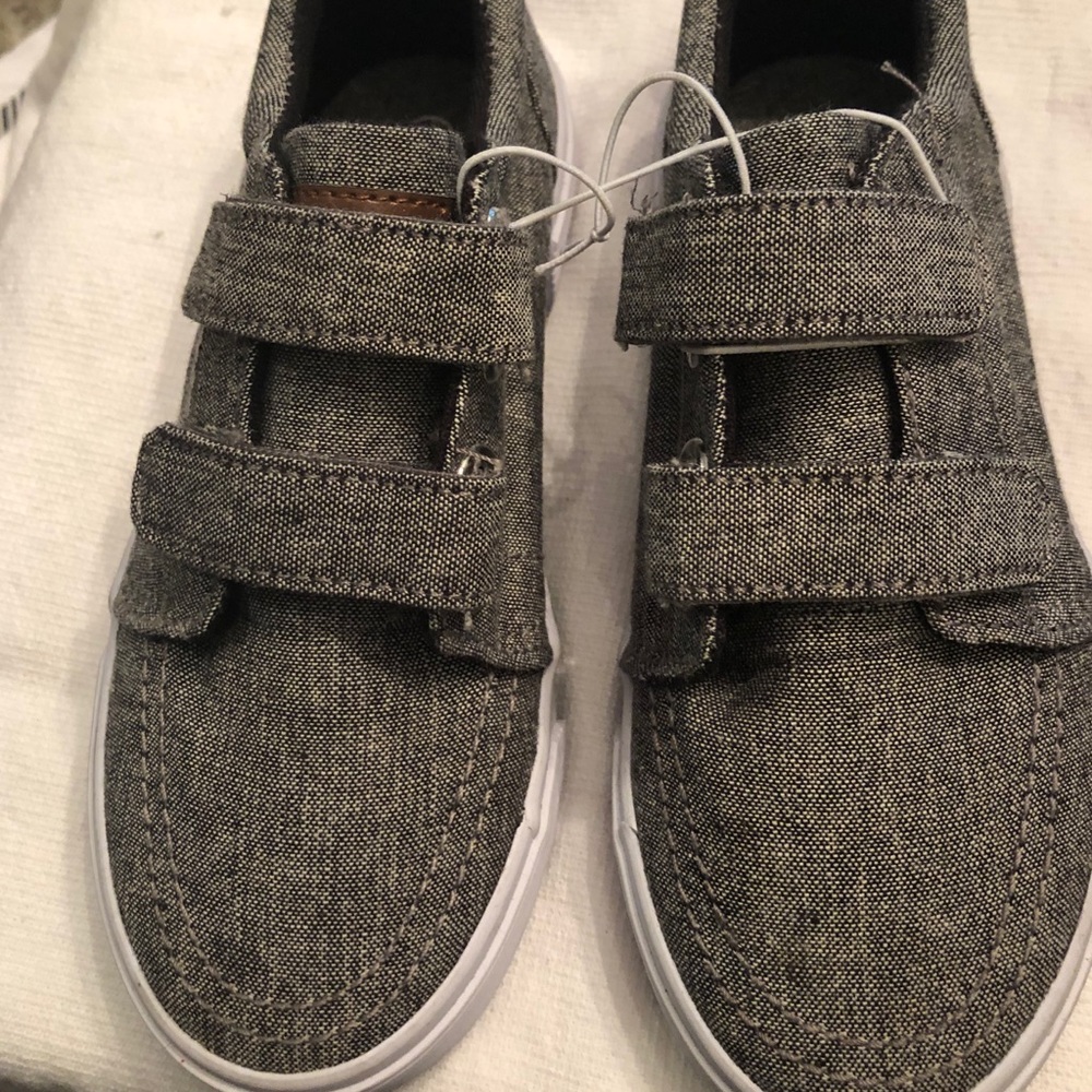 Toddler boys new black denim look dress sneaker